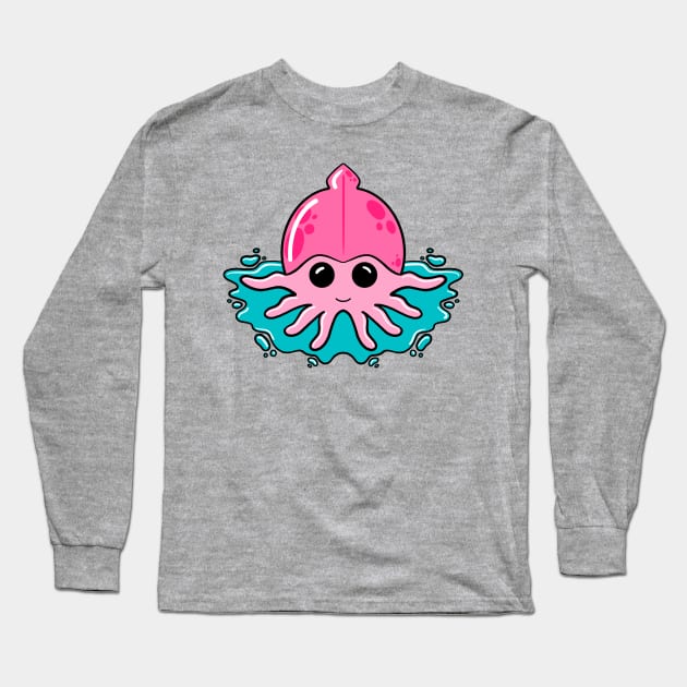 Damp Squid Long Sleeve T-Shirt by joshbaldwin391